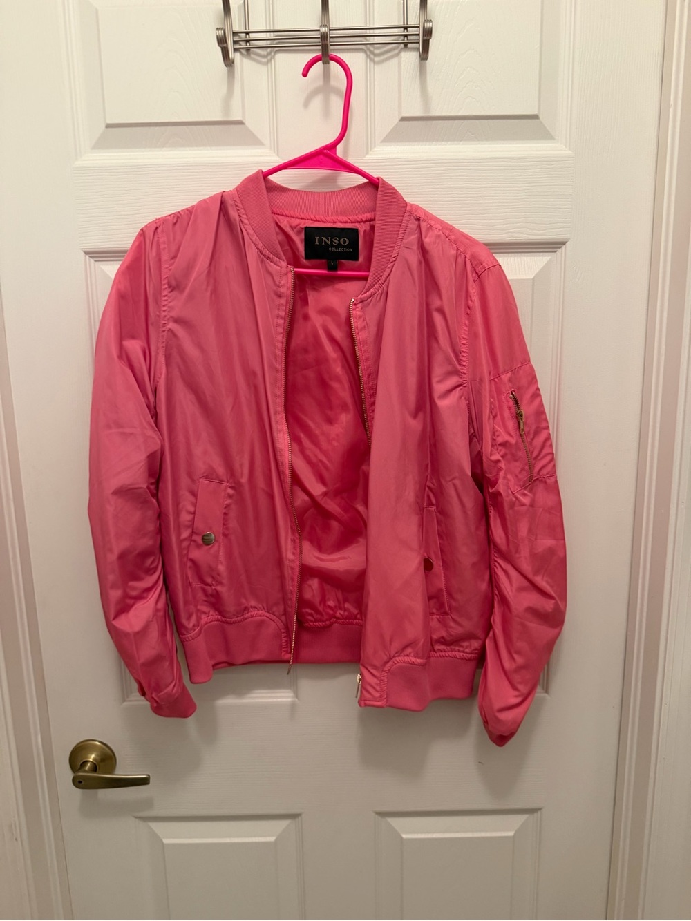 INSO Women's Pink Bomber Jacket